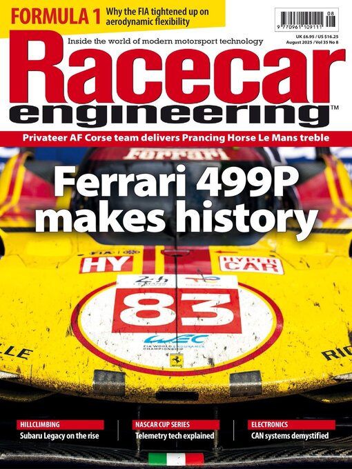 Title details for Racecar Engineering by Chelsea Magazine - Available